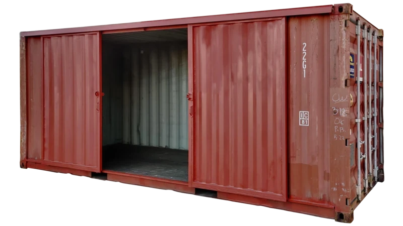 20ft Storage Container With Barn Doors